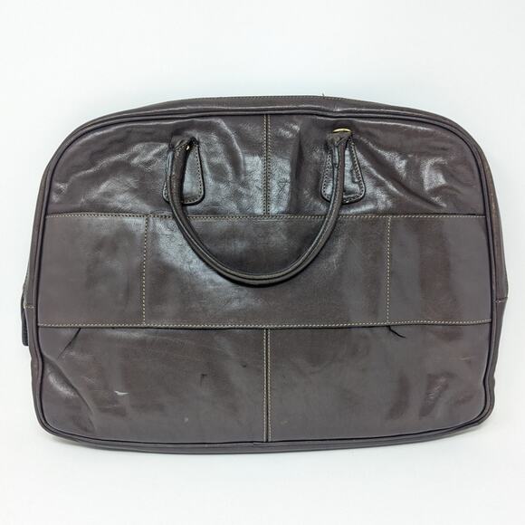 Bric's Leather Top Handle Messenger Bag Brown - Picture 15 of 16